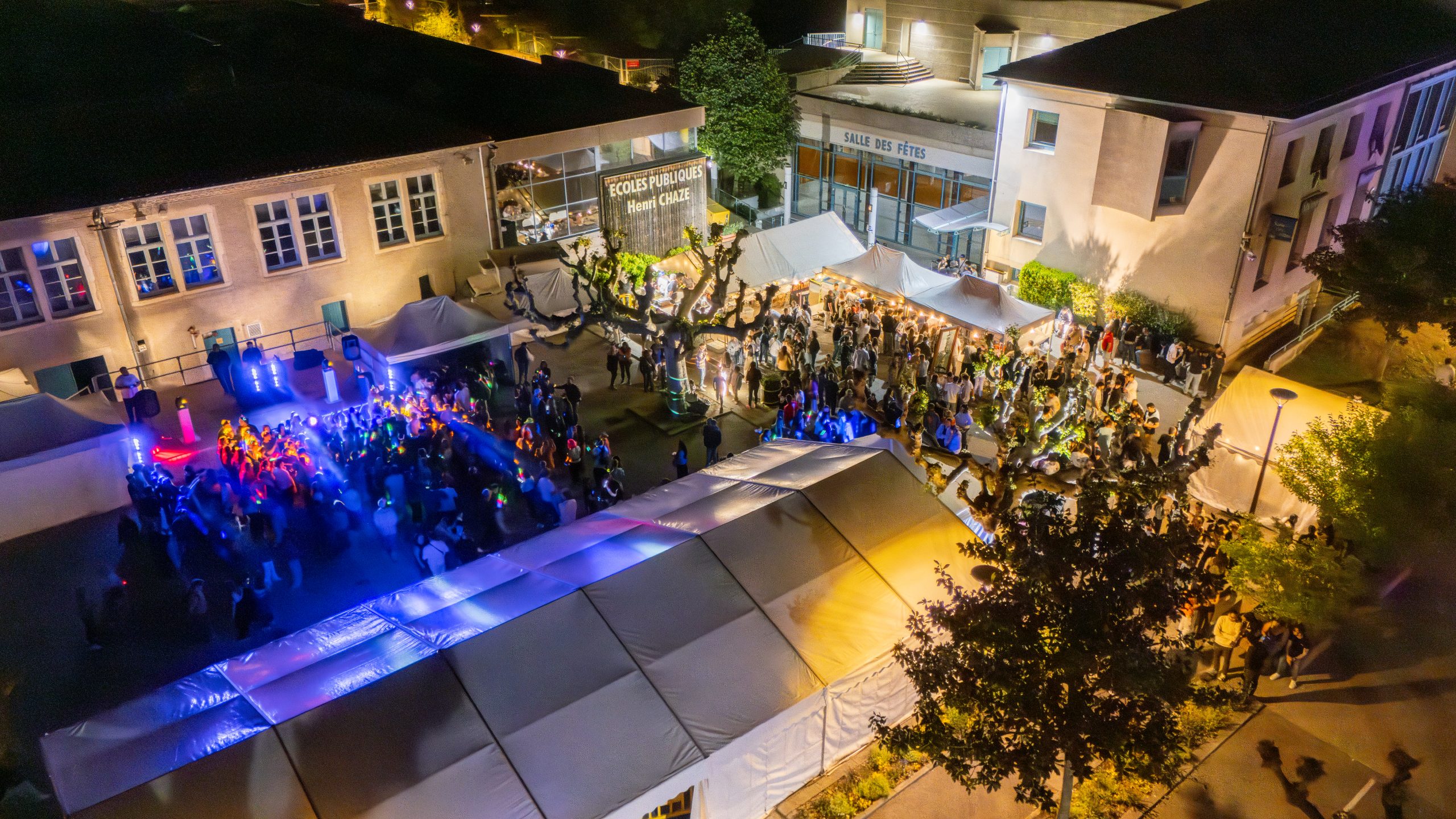 Fête vue du haut