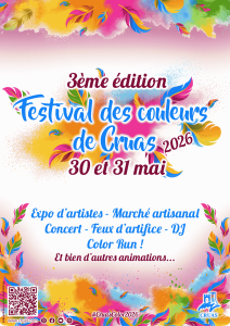 Festival des Couleurs de Cruas - 30 et 31 Mai 2026