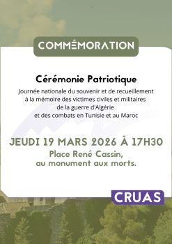 Commémoration 19 mars