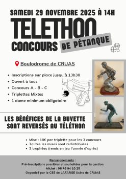 Téléthon pétanque