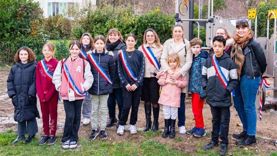 Inauguration des nouveaux jeux du Parc Auclair